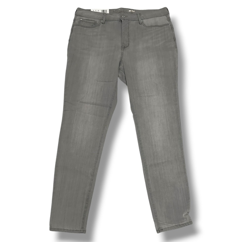 Seven7 Booty Shaper High Rise Legging Jeans Ghost Grey Size 14 NWT